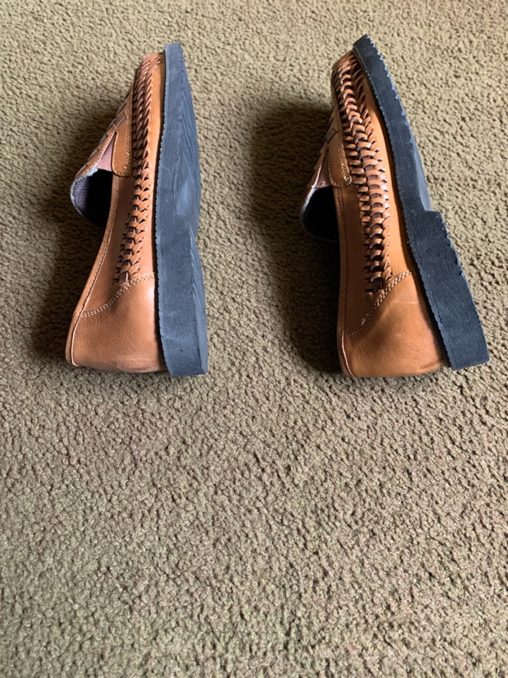 Stag Hill Size 9 Men’s Woven Slip-On Loafers in Tan - Picture 5 of 8